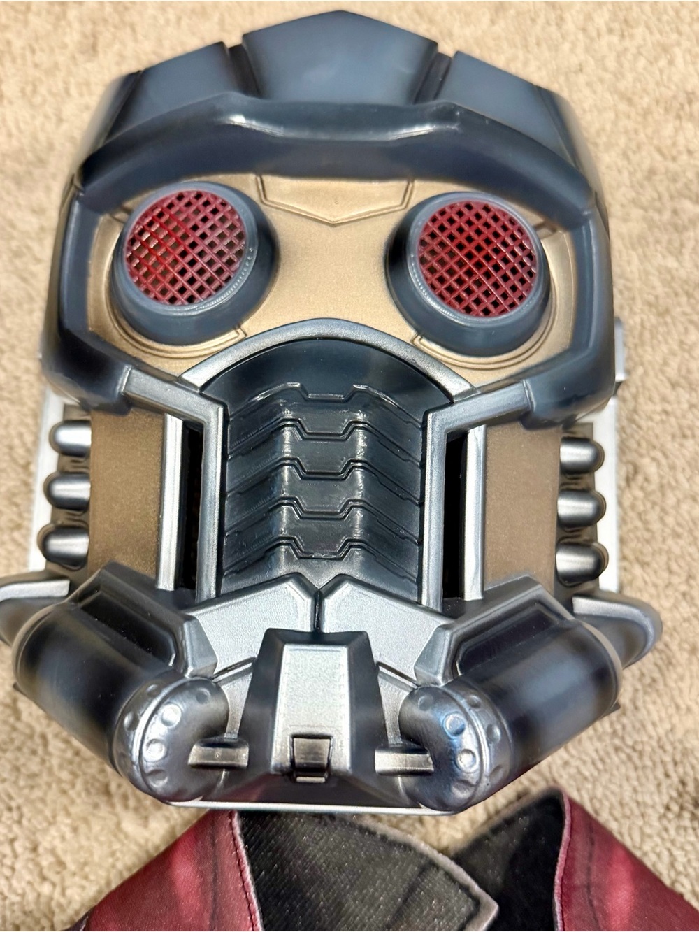 Childs Boy's Guardians Of The Galaxy Vol. 2 Star-Lord Shirt And Mask Size Large - Picture 3 of 10